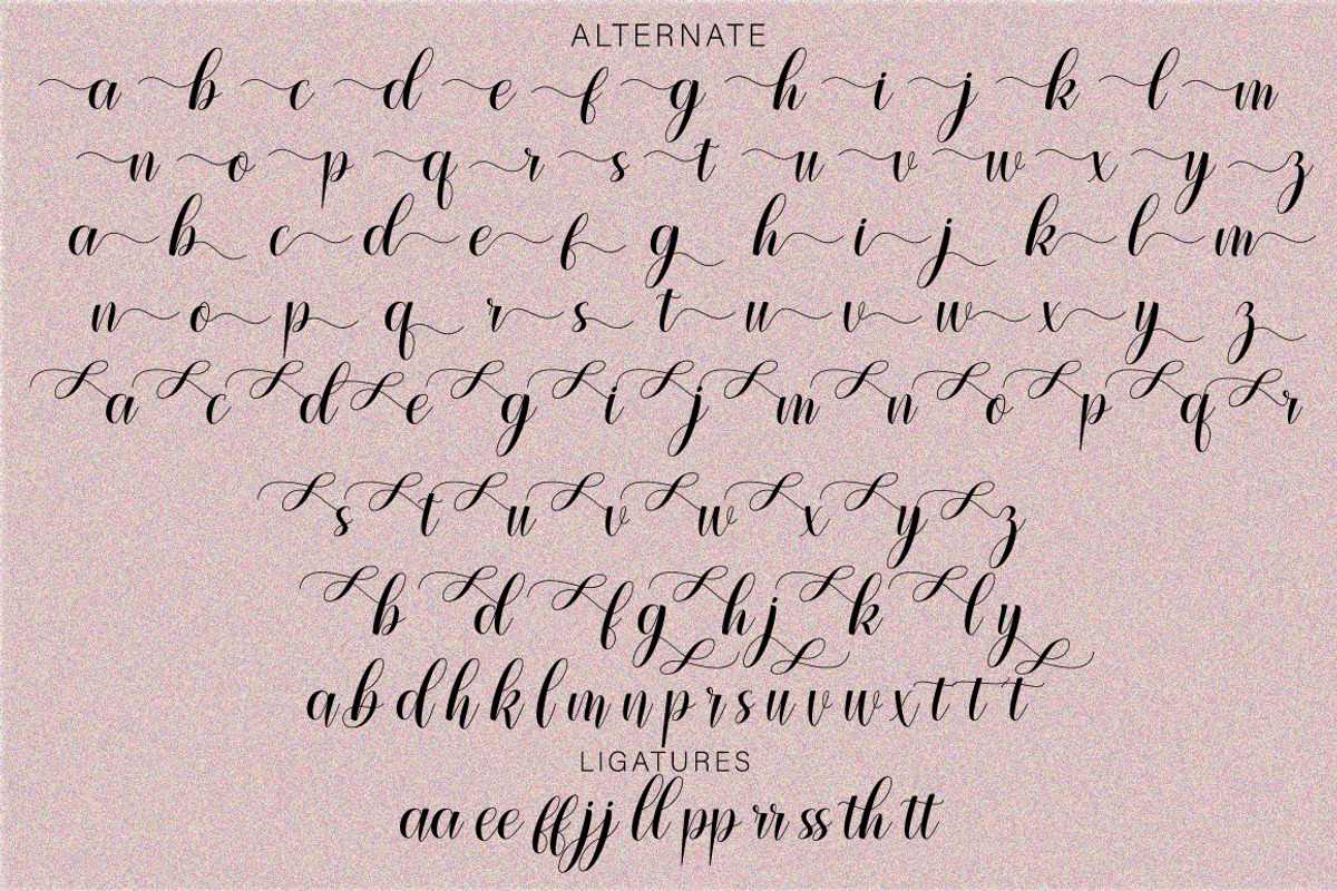 Monika Calligraphy Font, a Script Font by Cut Story (Photo 10 of 11)