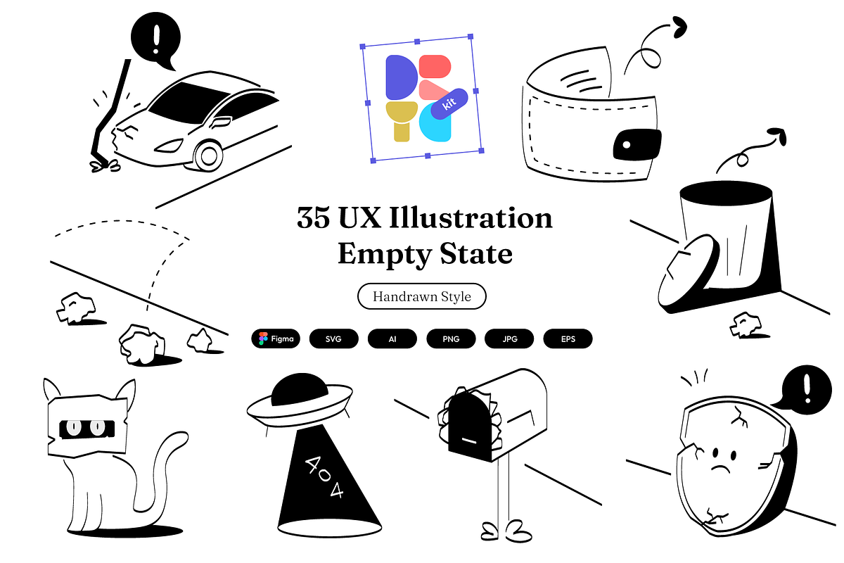 35 UX Illustration | Empty State, an Empty State Illustration by Directico Design Kit (Photo 1 of 7)
