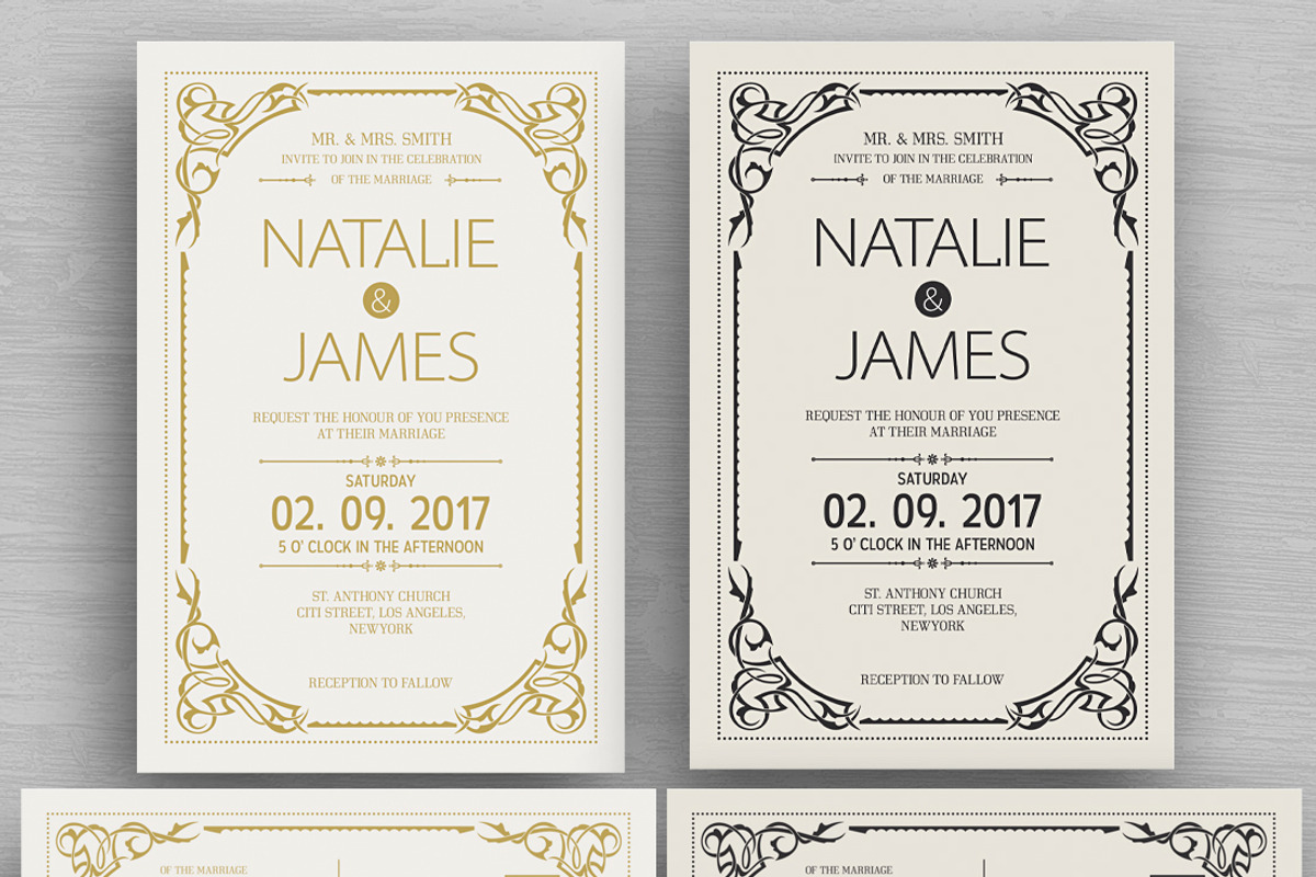 Simple Wedding Invitation & RSVP, an Invitation Template by DesignWorkz (Photo 2 of 2)