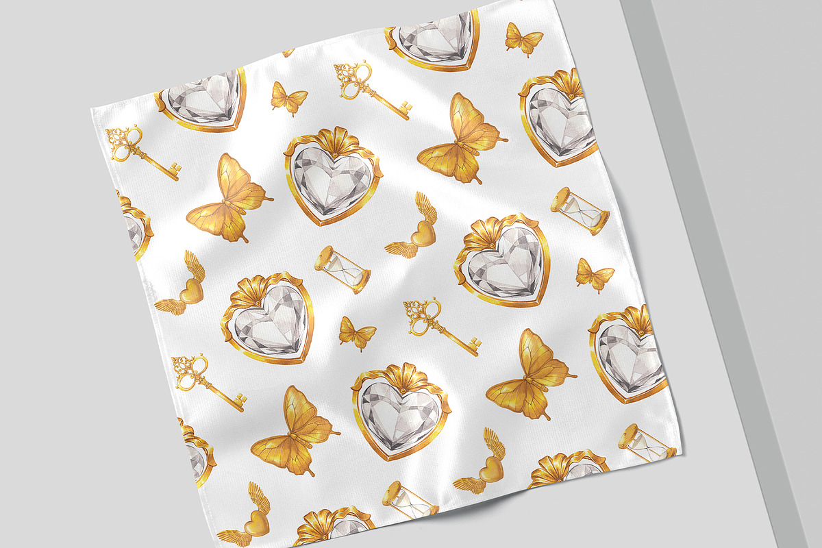 LaLuxe Vintage White & Goldorem, a Decorative Illustration by CreativeValuation (Photo 9 of 11)