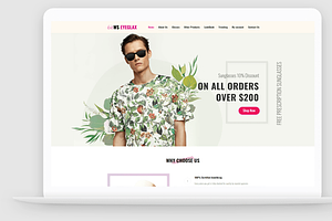 WS EyeGlax - Eyeglass Store Theme