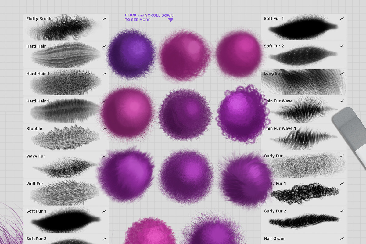 PROCREATE BABY ANIMALS PORTRAIT KIT, a Brush Add-On by AlexandraArt (Photo 12 of 13)