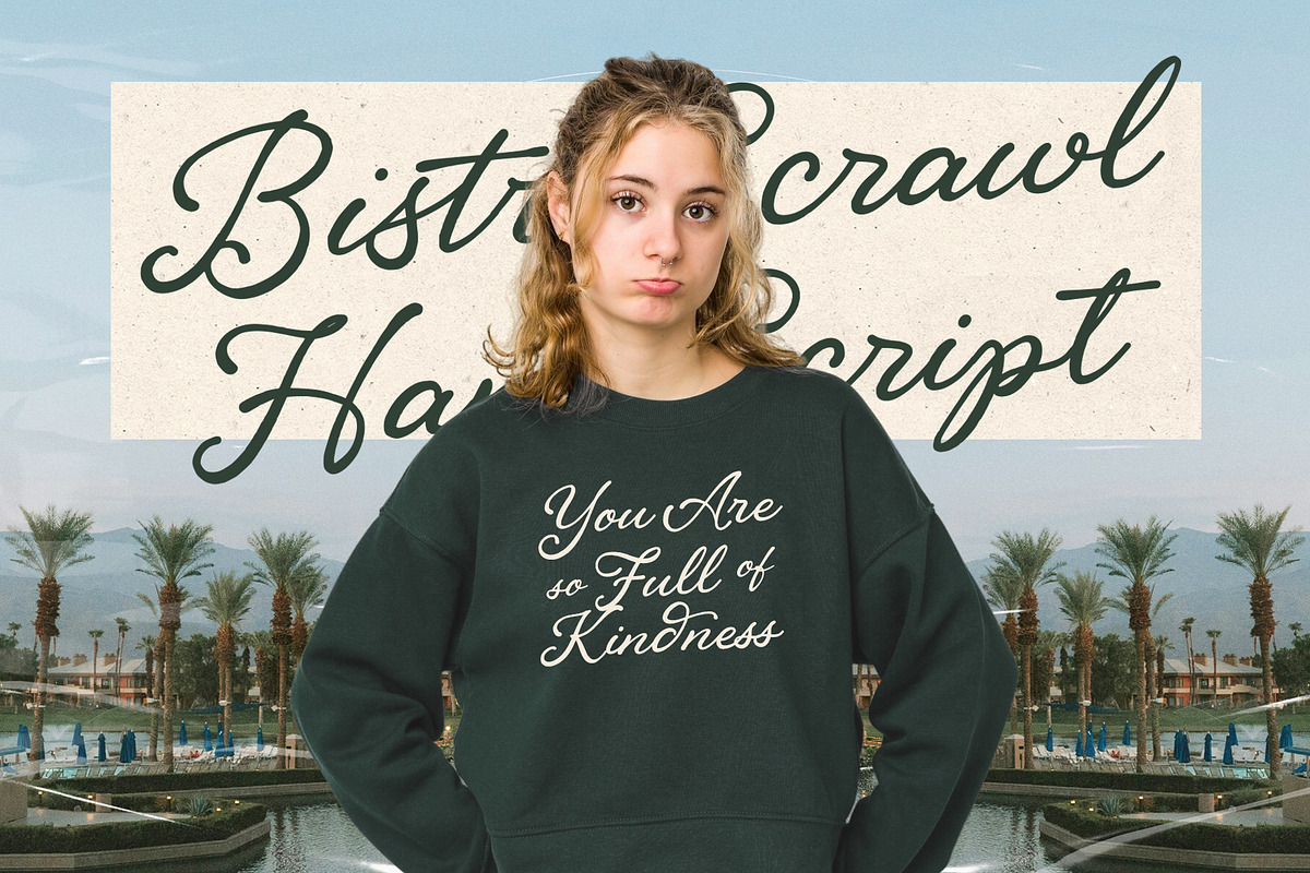 BistroScrawl Handwriting Script Font, a Script Font by Inviline.co (Photo 6 of 10)