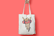 skateboarding shaka hand, an Illustration by gunaonedesign (Thumbnail 4 of 4)
