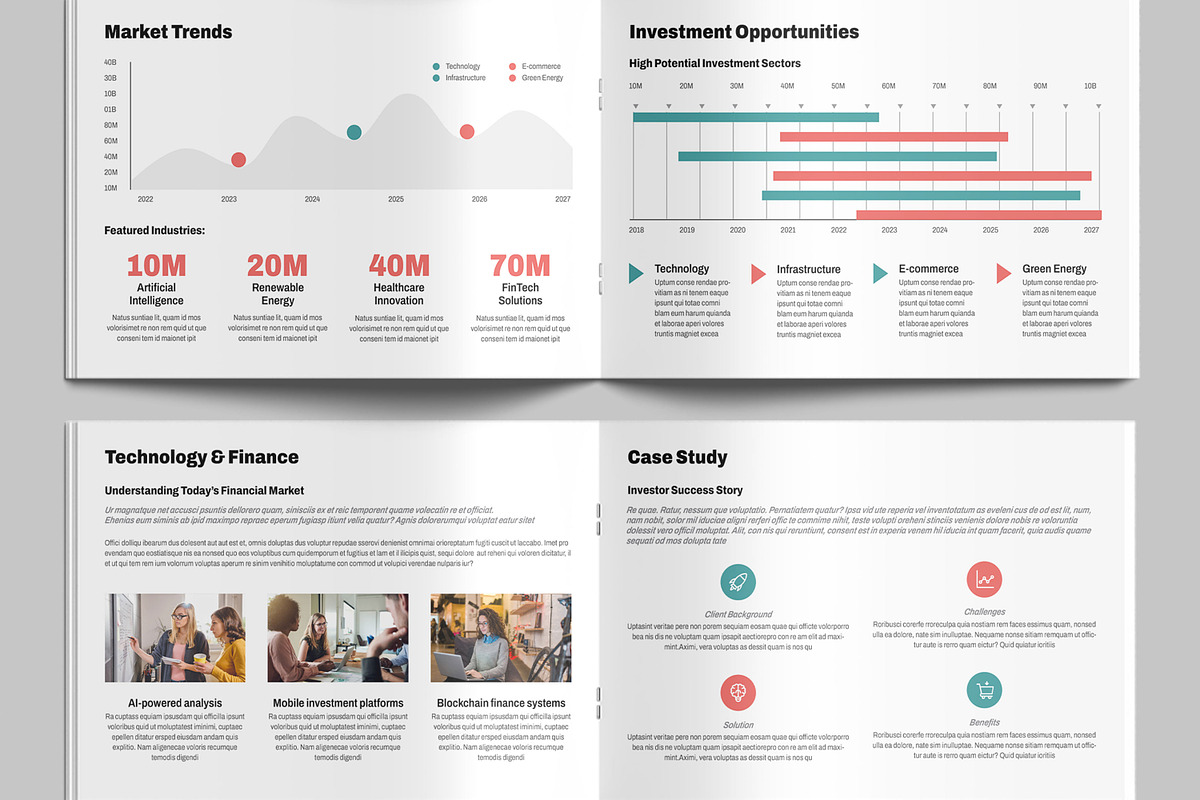 Corporate Investor Brochure Template, a Brochure Template by MightyDesign (Photo 5 of 9)