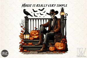 Magic Is Really Very Simple, Hallowe, an Illustration by Libby Wishes
