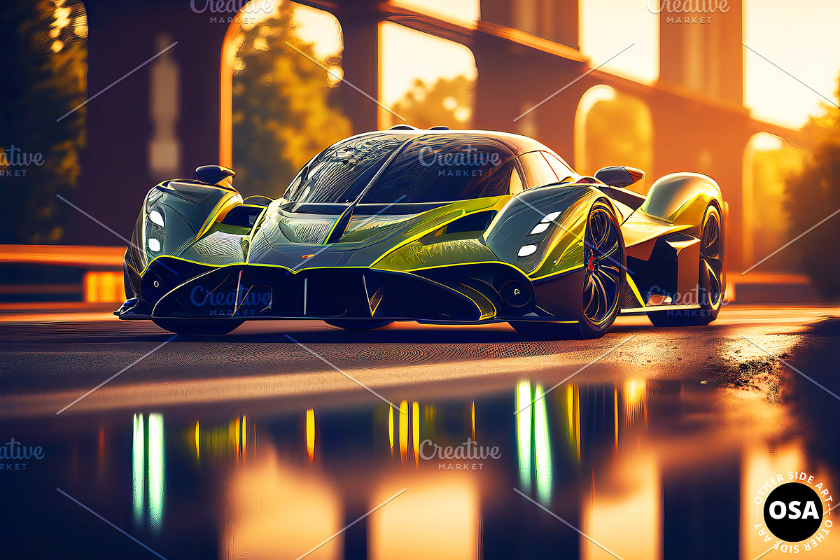 Supercar in the City Illustration, a Wallpaper Graphic by Other Side Art (Photo 7 of 8)