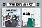 Travel Social Media Post Design, a Social Media Template by Northfrom (Thumbnail 1 of 3)