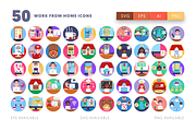 50 Work From Home Icons, an Outline Icon by Dighital (Thumbnail 2 of 10)