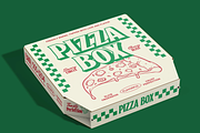 Pizza Delivery Box Mockup, a Packaging Mockup by graphicsauce (Thumbnail 1 of 4)