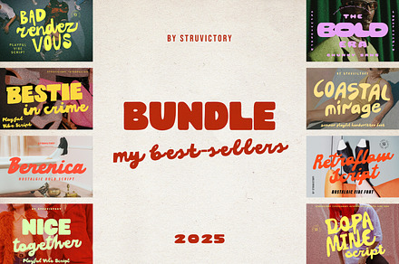 Best-sellers Vibe Fonts Bundle