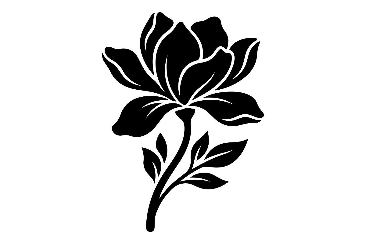 Floral Rose Lotus Silhouette, an Object Graphic by Gfx_Store (Photo 8 of 14)