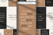 120 Mindset Quotes Instagram Bundle, a Social Media Template by Creatif Foundry (Thumbnail 1 of 8)