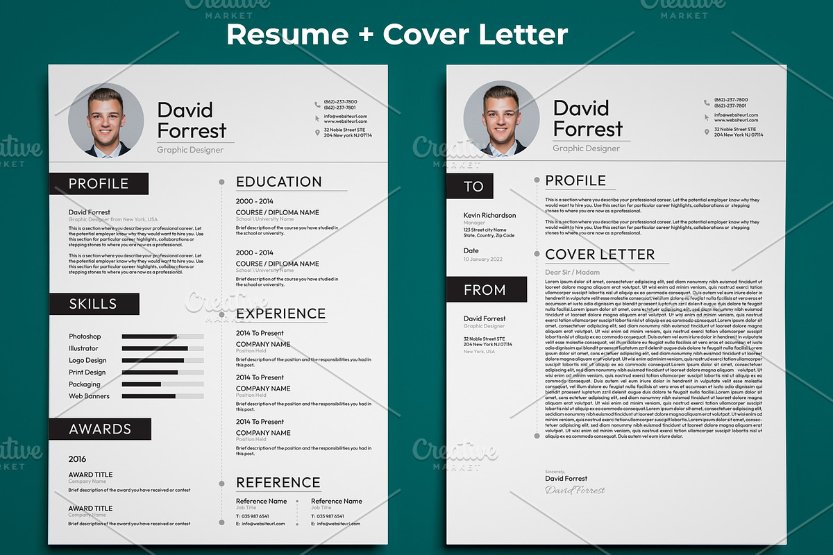 Resume / CV Template, a Resume Template by Logo Lab (Photo 4 of 5)