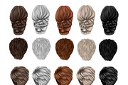 Natural hair clipart, an Illustration by Elenbushe (Thumbnail 19 of 19)