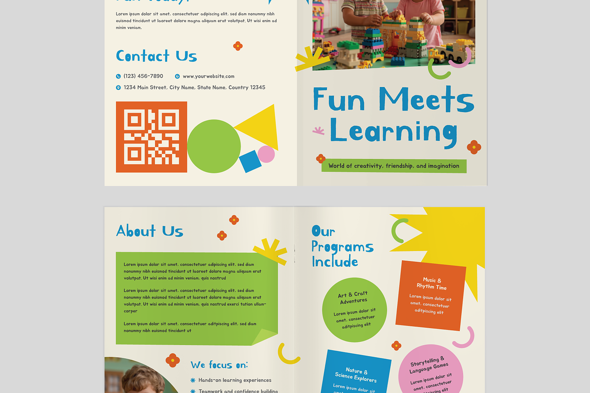 Kids Bifold Brochure, a Brochure Template by Annora Studio (Photo 4 of 6)