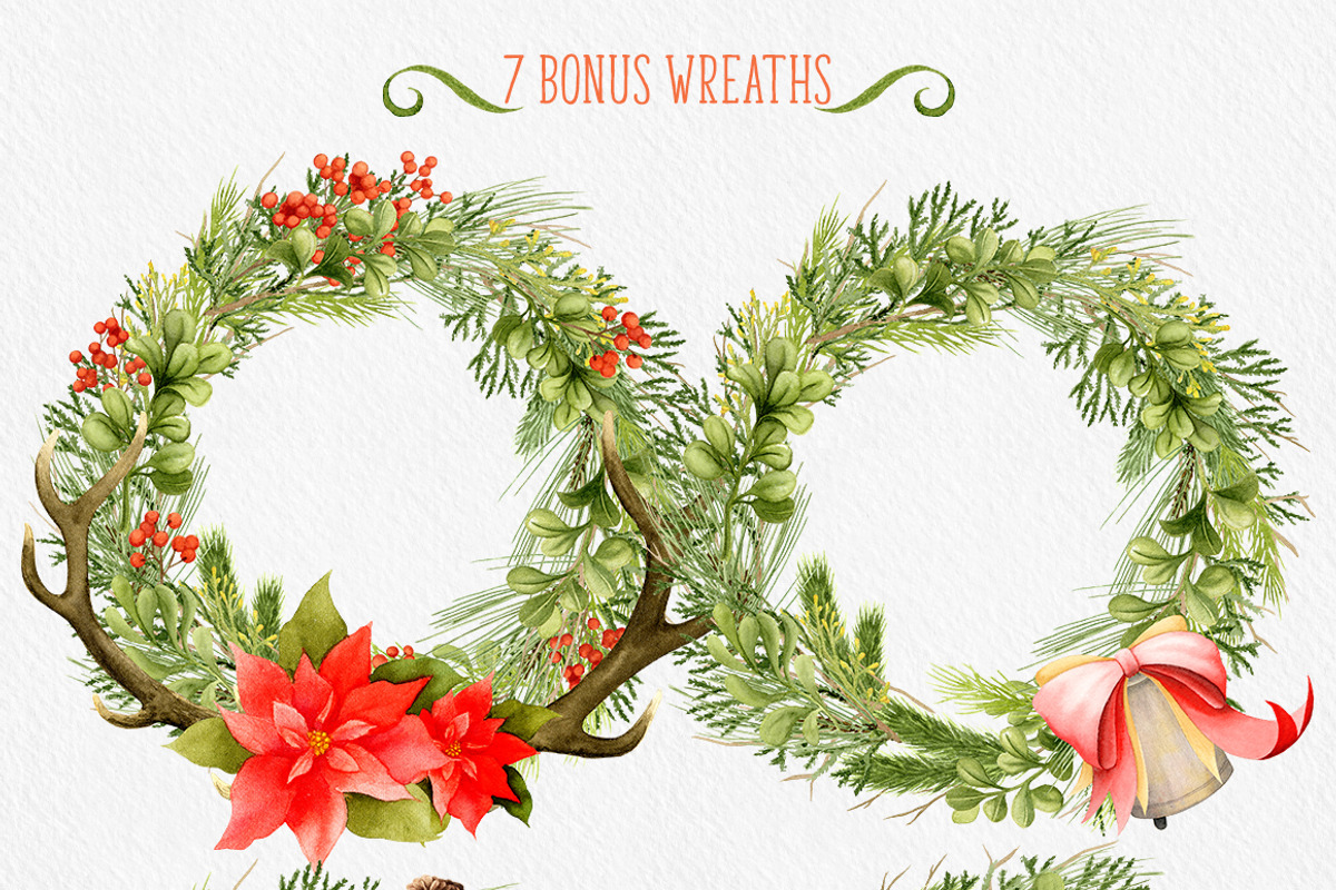 Watercolor Christmas & Winter Set, an Illustration by Watercolor Nomads (Photo 3 of 8)