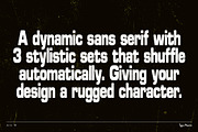 Acid TM – Rugged Dynamic Typeface, a Sans Serif Font by Type Mania (Thumbnail 2 of 11)