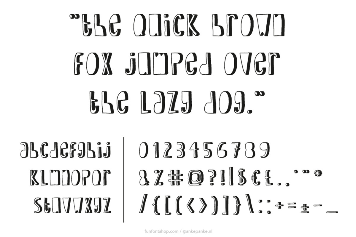 Full-of-it handmade Font preview 2