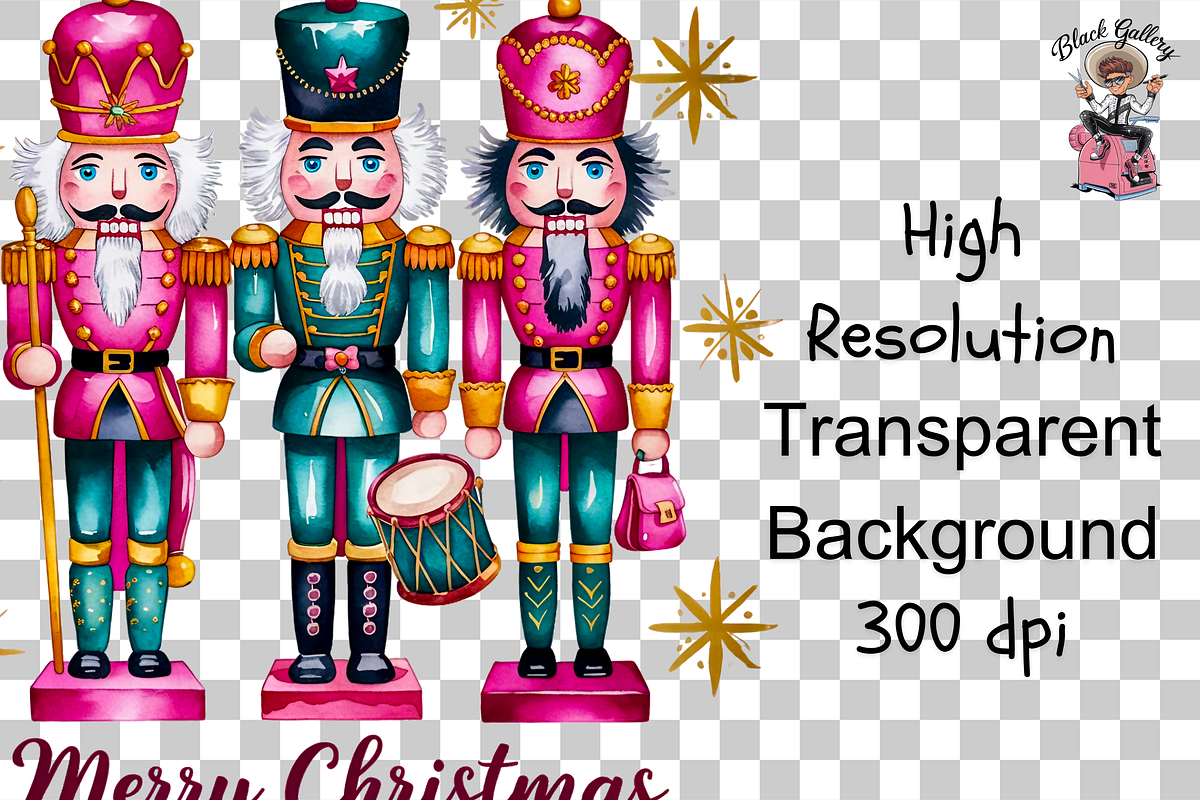 Christmas Nutcracker,Merry Christmas, a Graphic by Clipart Bloom (Photo 2 of 2)