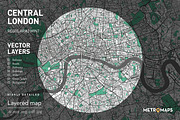 London Map – Regular Mint, an Illustration by MetroMaps (Thumbnail 1 of 3)