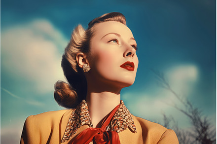 Blonde woman fashion retro style, a Beauty & Fashion Photo by Ylivdesign