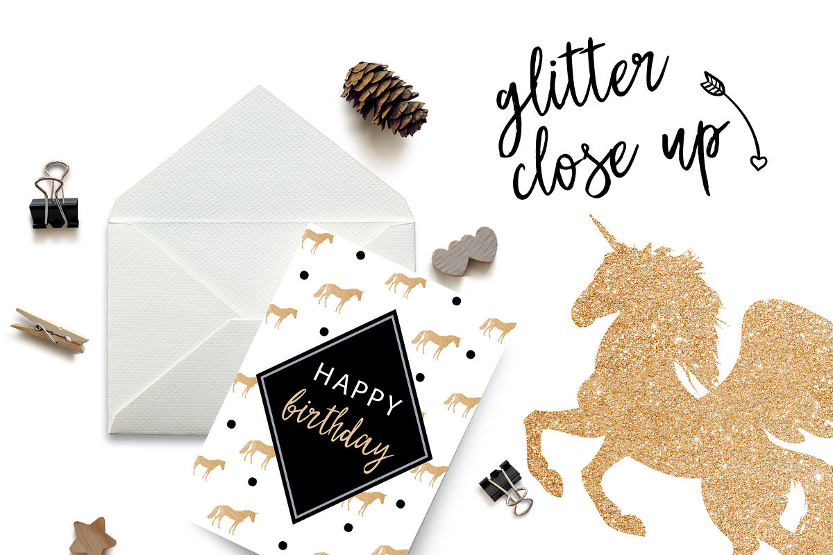 Gold Unicorn Clip art, a Graphic by ConfettiBears (Photo 4 of 5)