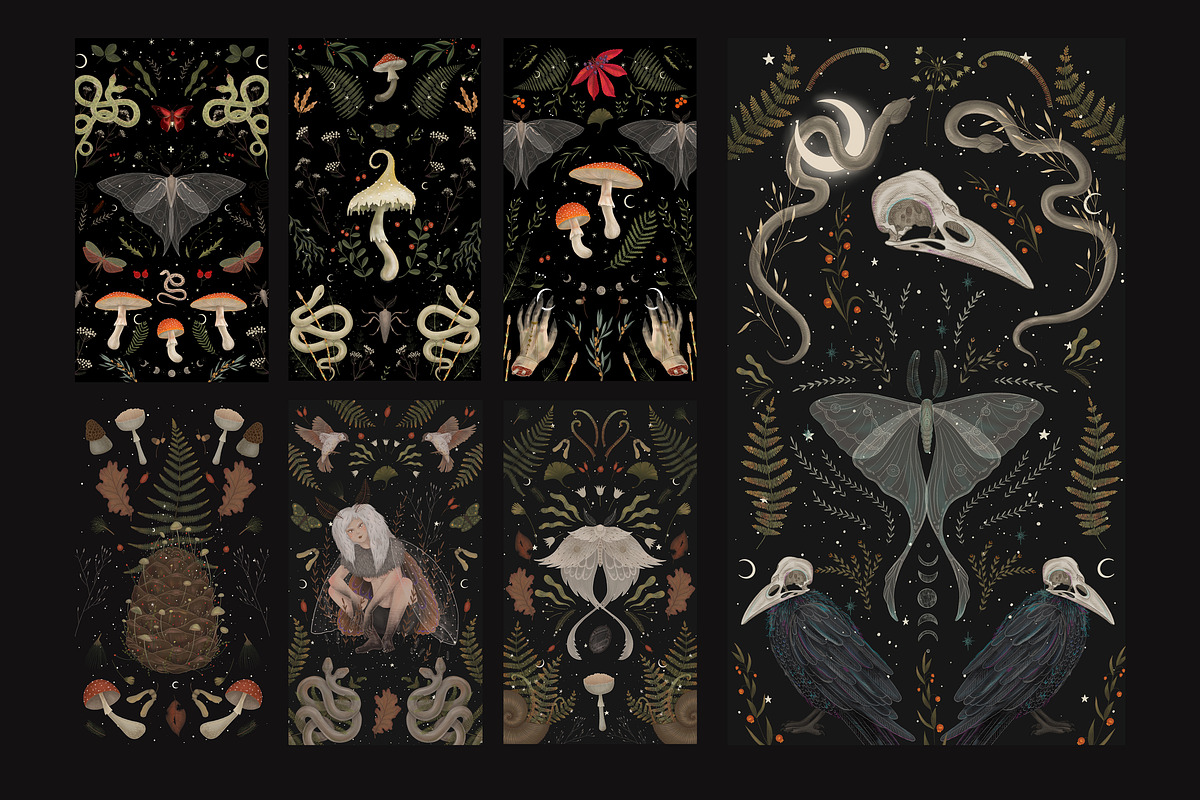 Mystical Forest. Graphic collection, a Pattern Graphic by Chikovnaya (Photo 5 of 7)
