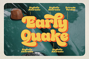 Early Quake -  Y2K Retro Font, a Serif Font by Dharmas Foundry (Thumbnail 5 of 15)