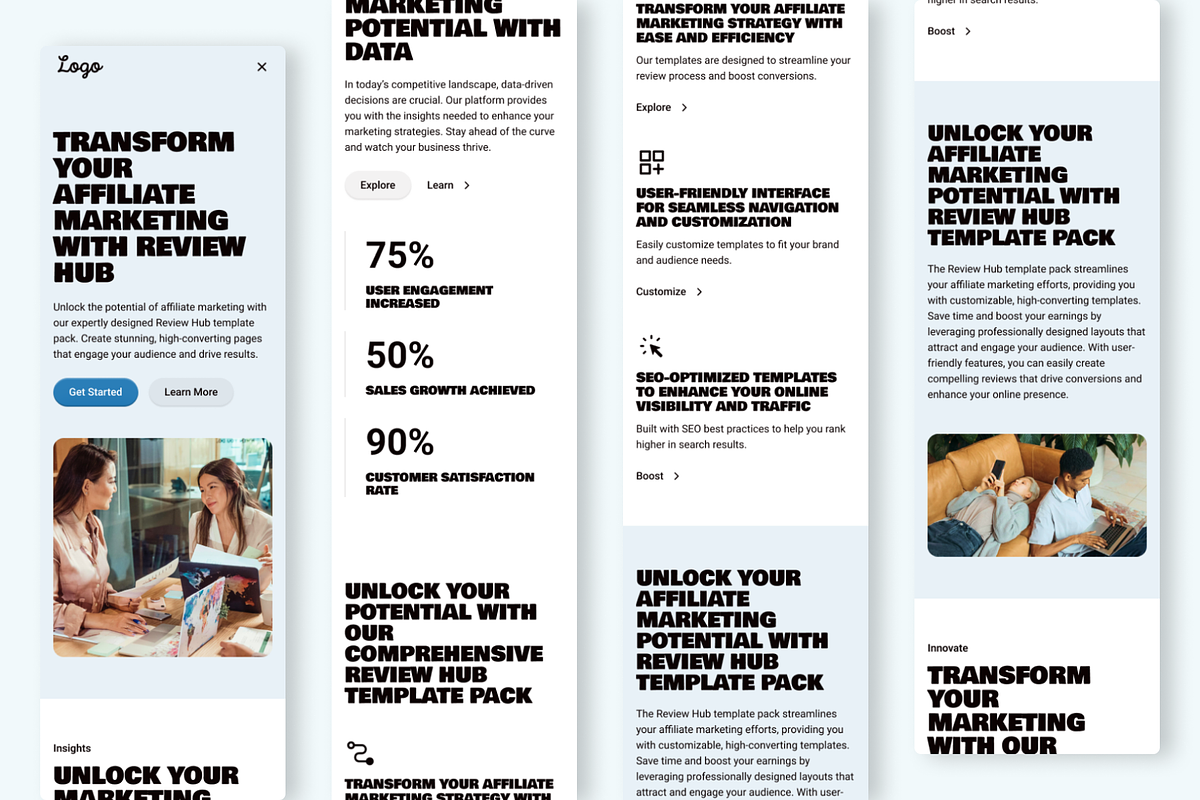 Affiliate - Landing Page Template, a Templates & Theme by RPWDS (Photo 3 of 3)