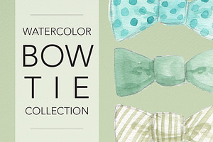 Watercolor Bow Ties