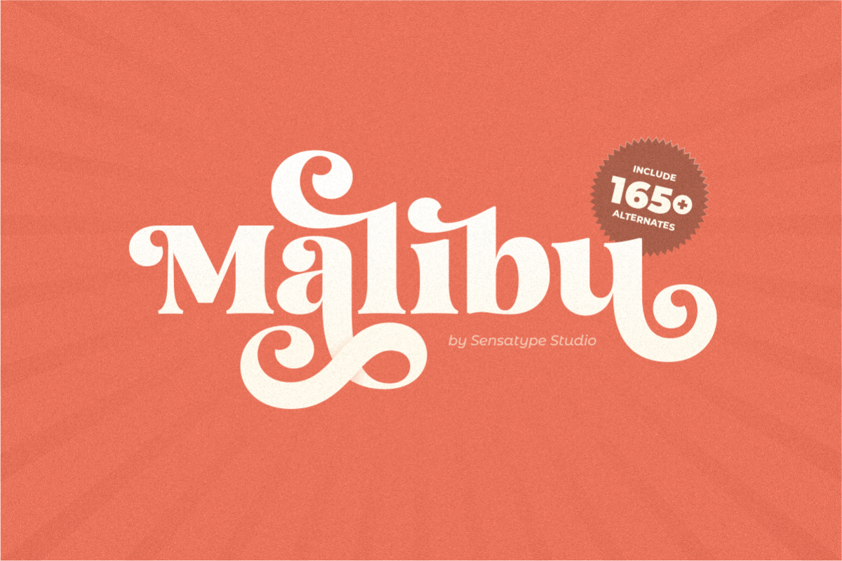 Malibu Fancy Vintage Font