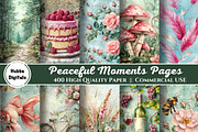 400 Peaceful Moments Pages, an Illustration by HubbaDigitals (Thumbnail 1 of 8)