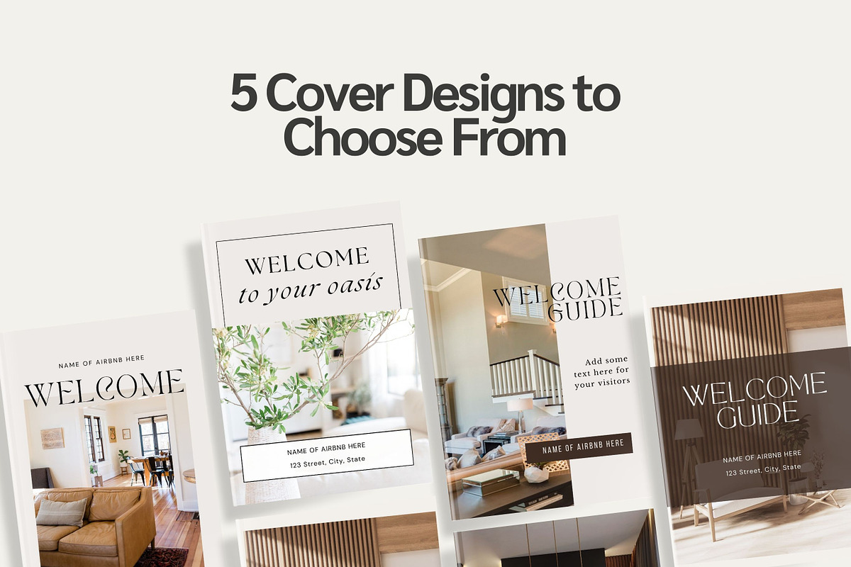 Airbnb Welcome Guide Canva Template, a Templates & Theme by TheWayfarerShoppe (Photo 3 of 6)