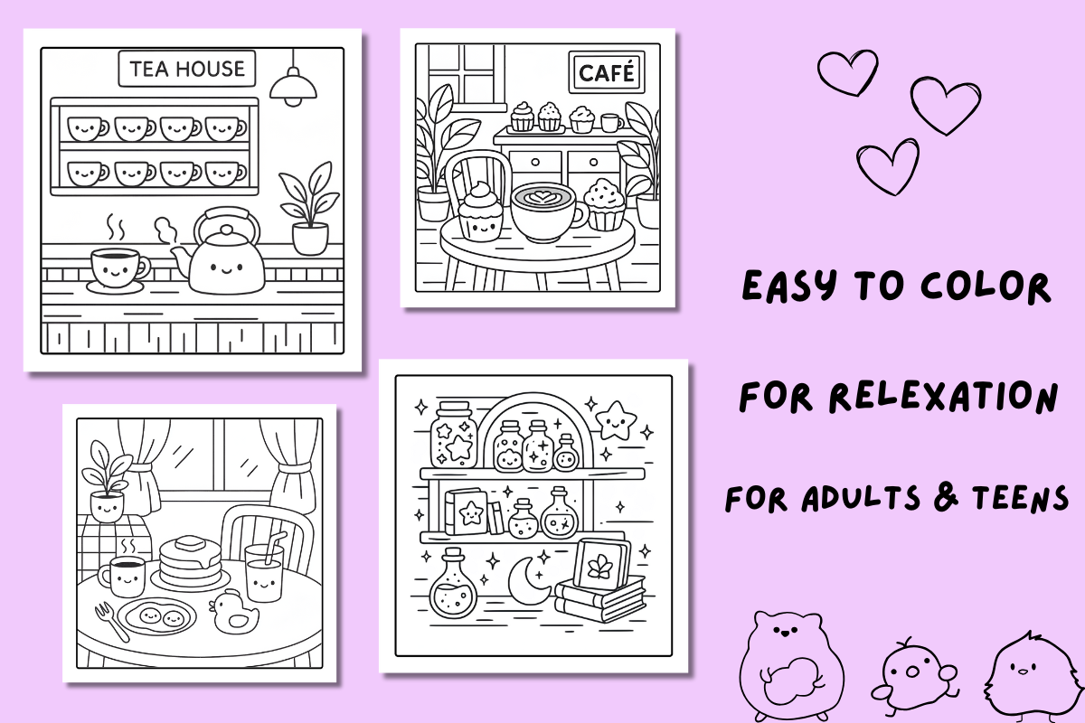 Kawaii Corners Coloring page –31 PNG, an Object Illustration by Smillyy Threads (Photo 6 of 9)