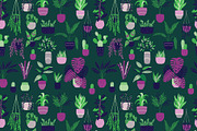 House plants Illustrations & Pattern, a Pattern Graphic by Blue Lela Design (Thumbnail 9 of 9)