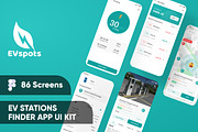 EVspots-EV Charging Station Finder, an UI Kit Template by Netro Systems (Thumbnail 1 of 5)