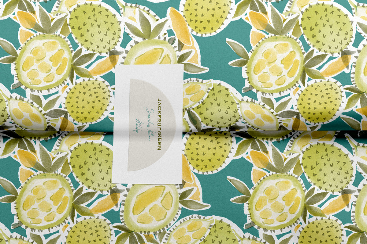 Jackfruit Seamless Pattern Design