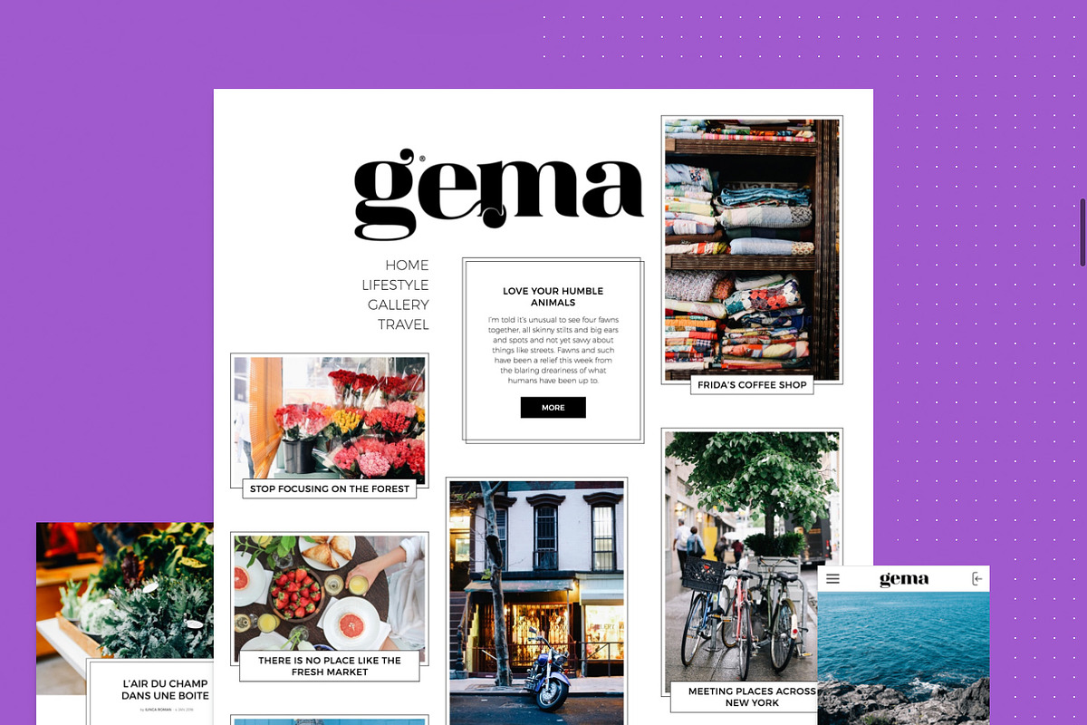 GEMA - Personal Blogging Theme, a WordPress Template by Pixelgrade (Photo 2 of 5)