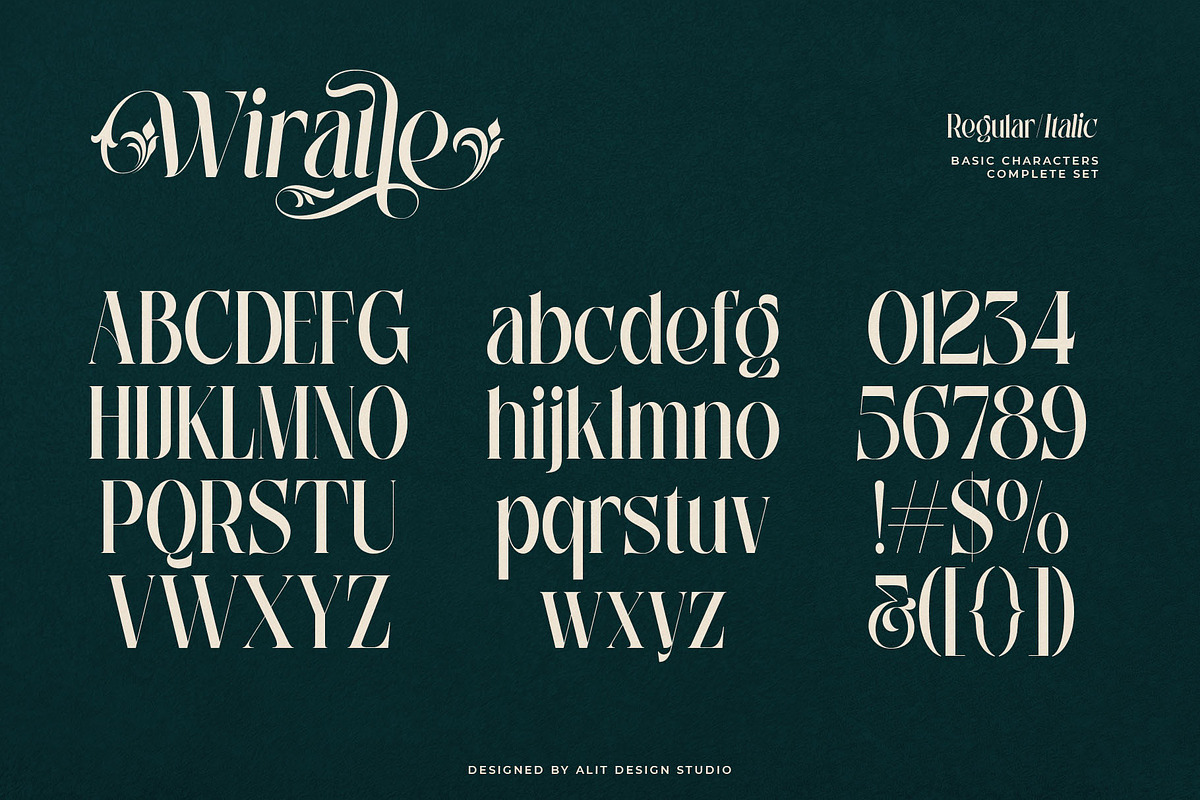 Wiraile Typeface, a Serif Font by alit design (Photo 5 of 15)