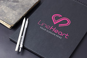 Line Heart Logo Template, a Branding & Logo Template by Kreative Graphics Shop (Thumbnail 6 of 9)