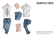 Women's T-Shirt and Jeans Mockup Set, a Shirt Mockup by mock-ups (Thumbnail 10 of 11)