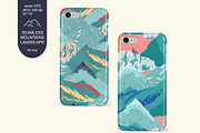 Mountains seamless vector set, a Pattern Graphic by PatternsBlooming (Thumbnail 3 of 11)