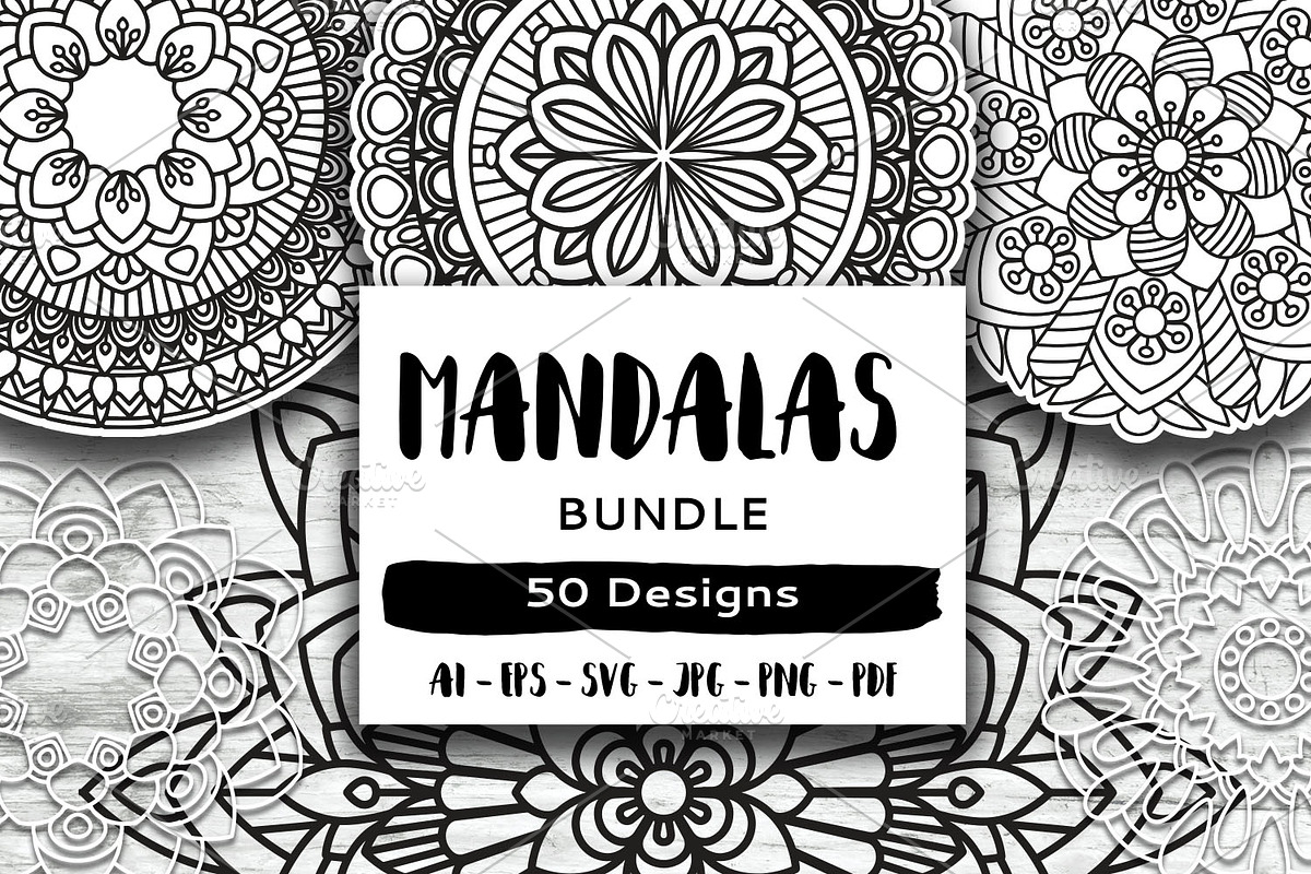 Mandala Bundle, a Decorative Illustration by Elinorka (Photo 1 of 7)