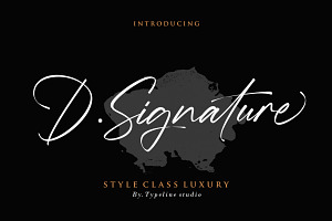 D.Signature Font