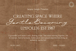 Gentle Becoming- Serif Script