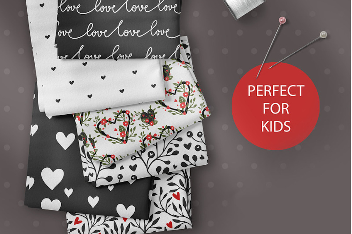 Valentines Day Seamless Pattern Set, a Pattern Graphic by ClipArtRoom (Photo 2 of 7)
