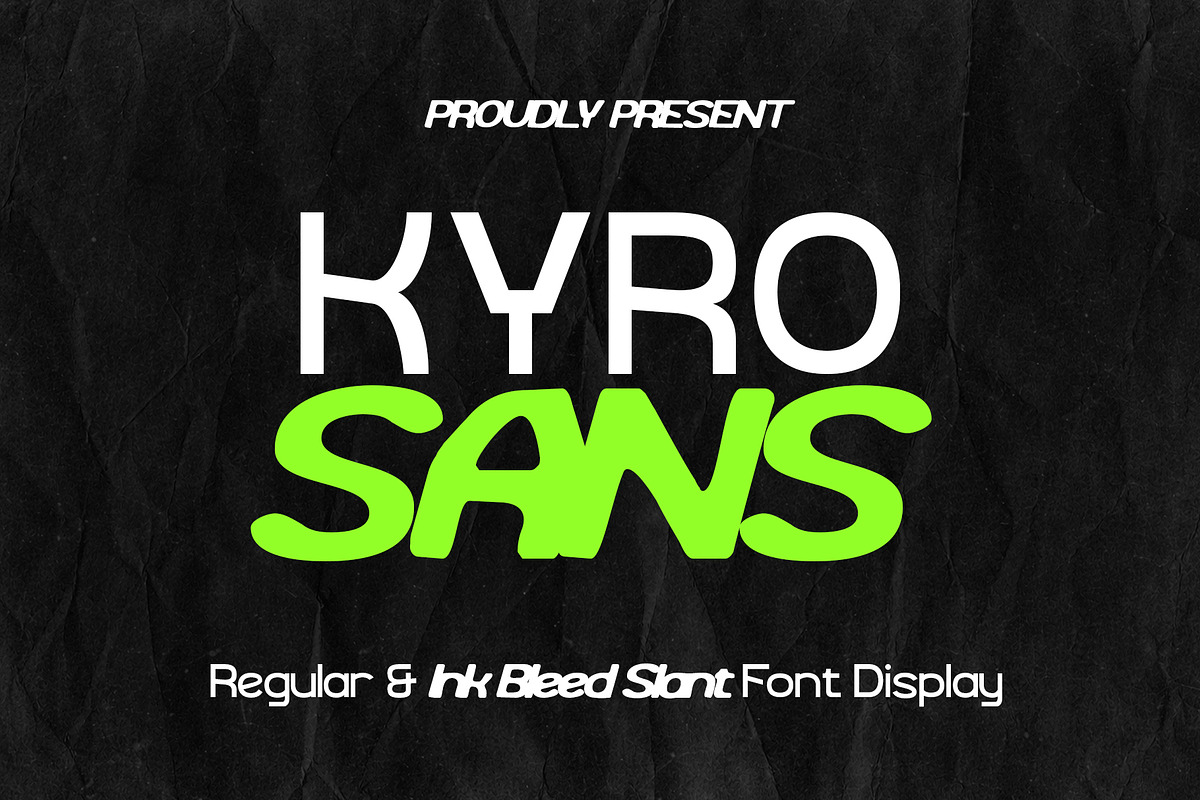 Kyro Sans - Modern Display Font, a Sans Serif Font by Muflieart (Photo 1 of 8)