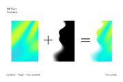 Vibrant Wavy Gradient Shapes, a Texture Graphic by le-genda (Thumbnail 5 of 14)