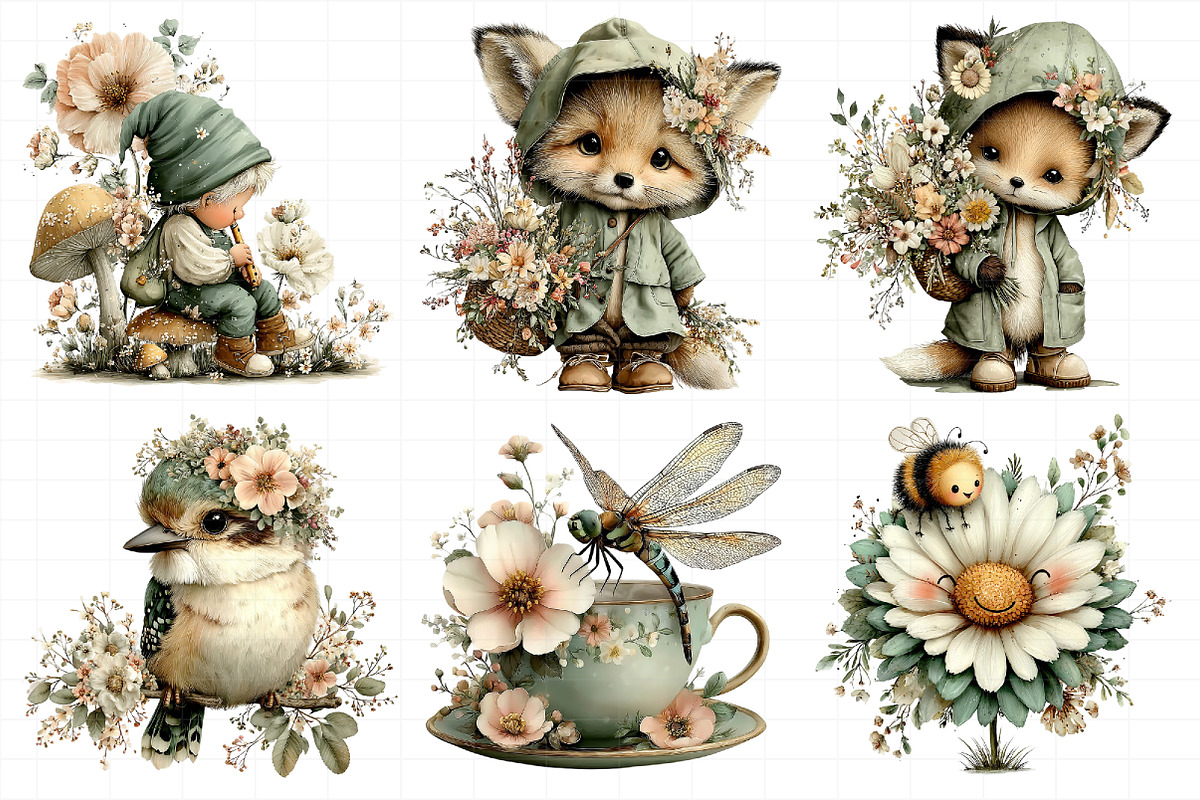 Whimsical Spring Clipart, an Illustration by Daily.Designs (Photo 7 of 8)